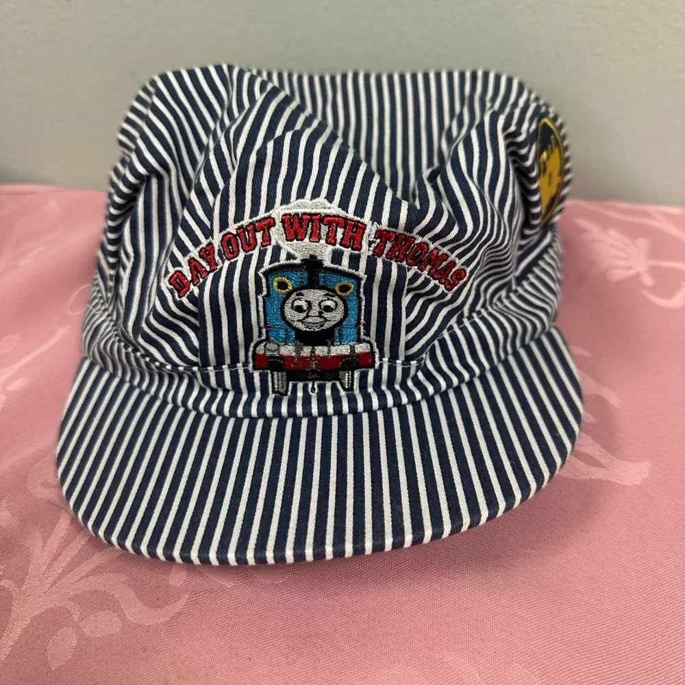 Thomas & Friends Youth Engineer Hat Blue White Stripe Day Out With Thomas Cap‎